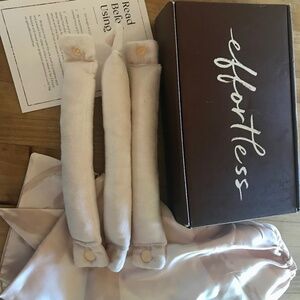 Heatless rollers & satin head scarf